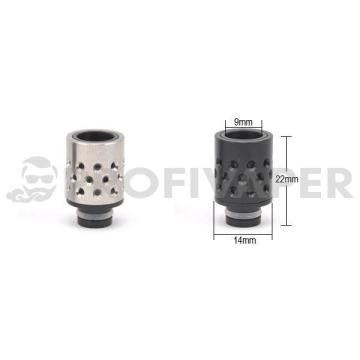 Honeycomb Stainless Steel & Delrin Wide Bore Mouthpiece