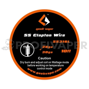 GeekVape Clapton SS316 Tape Wire, 3m