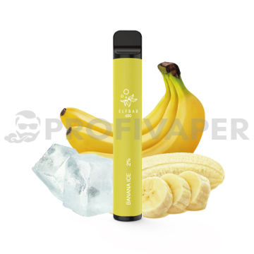 Elf Bar 600 elektronická cigareta - Chladivý banán (Banana Ice) 20mg