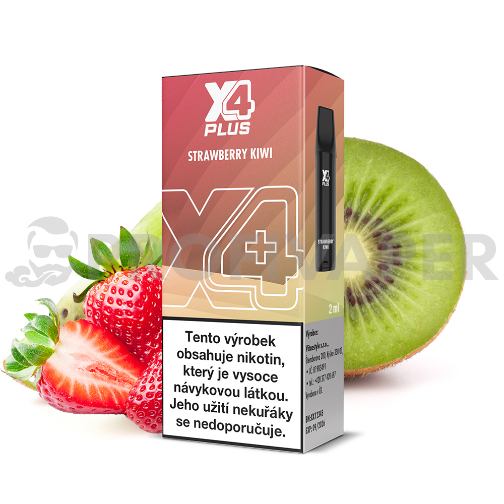 X4 Plus Pod - Jahoda a kiwi (Strawberry Kiwi)