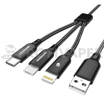 Vaporesso nabíjecí / datový kabel 3v1 USB - Micro USB, Lightning, USB-C, 1m