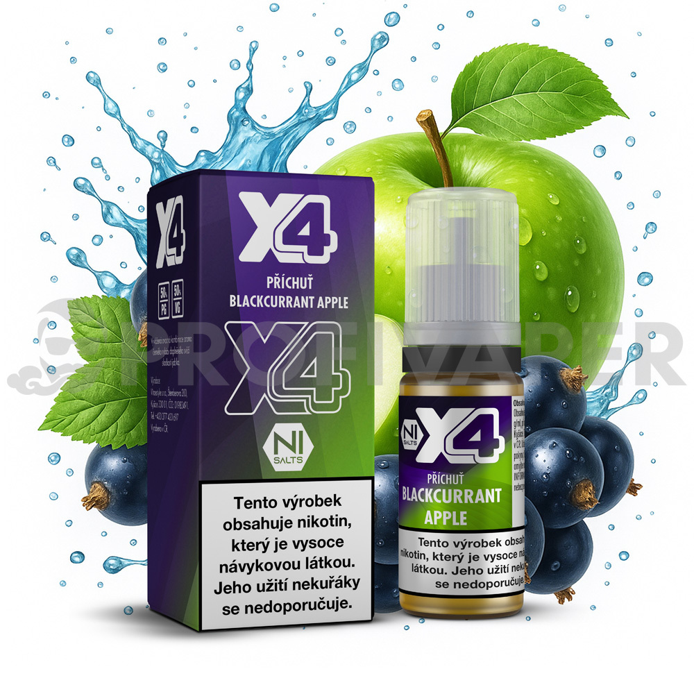X4 Bar Juice - Černý rybíz a jablko (Blackcurrant Apple)