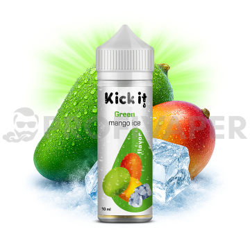 Kickit Chladivé zelené mango (Green Mango Ice) - Shake and Vape