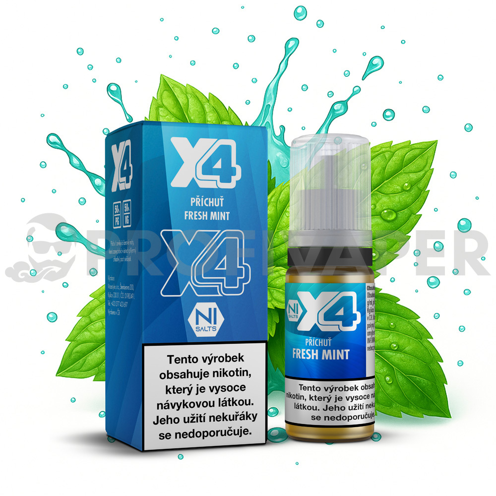 X4 Bar Juice - Čerstvá máta (Fresh Mint)